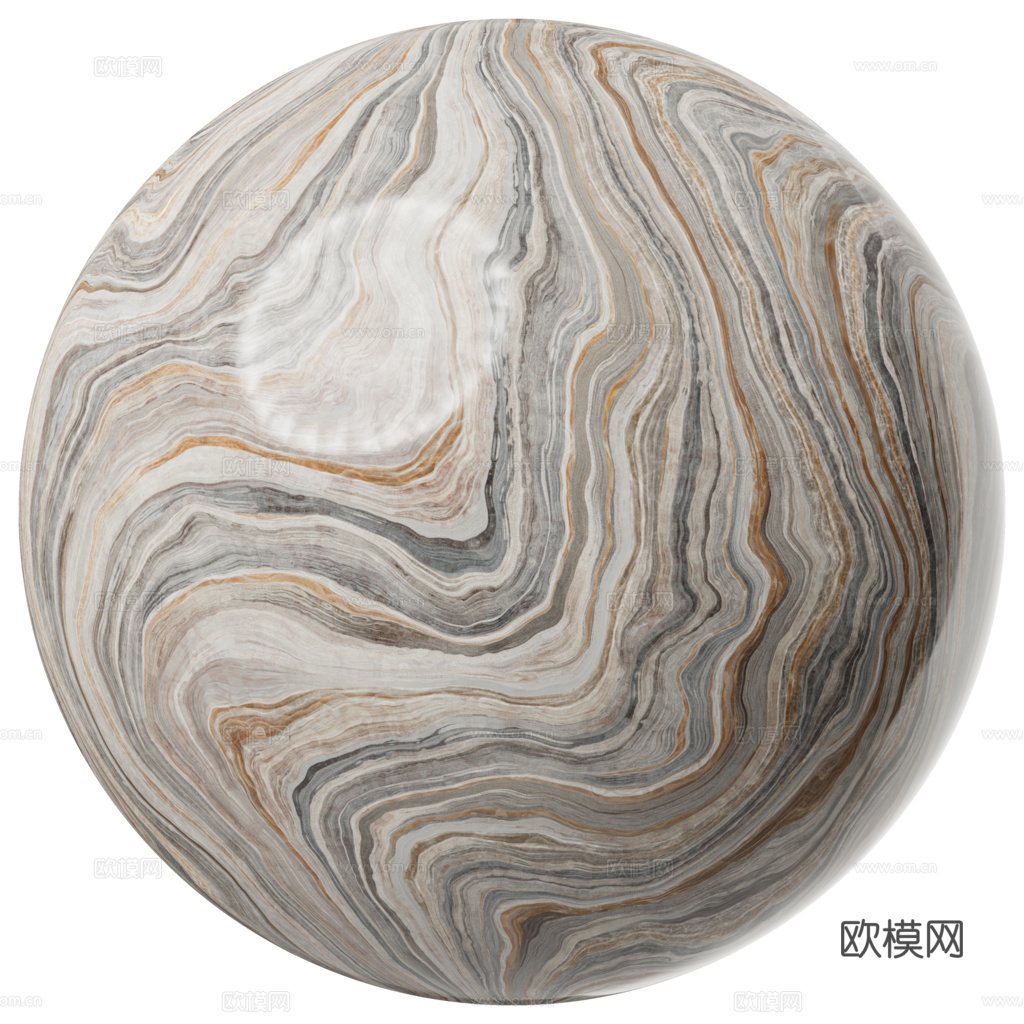 无缝大理石 PBR材质贴图 1k