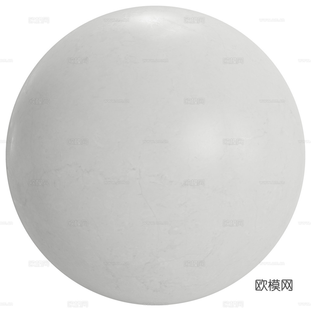 无缝浅灰大理石 PBR材质贴图 1k