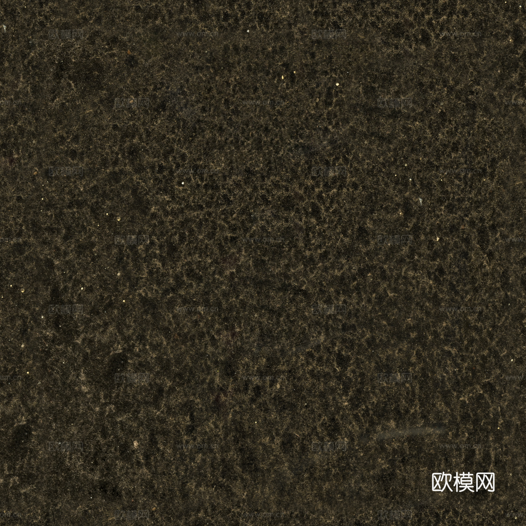 无缝黑色大理石 PBR材质贴图 2k