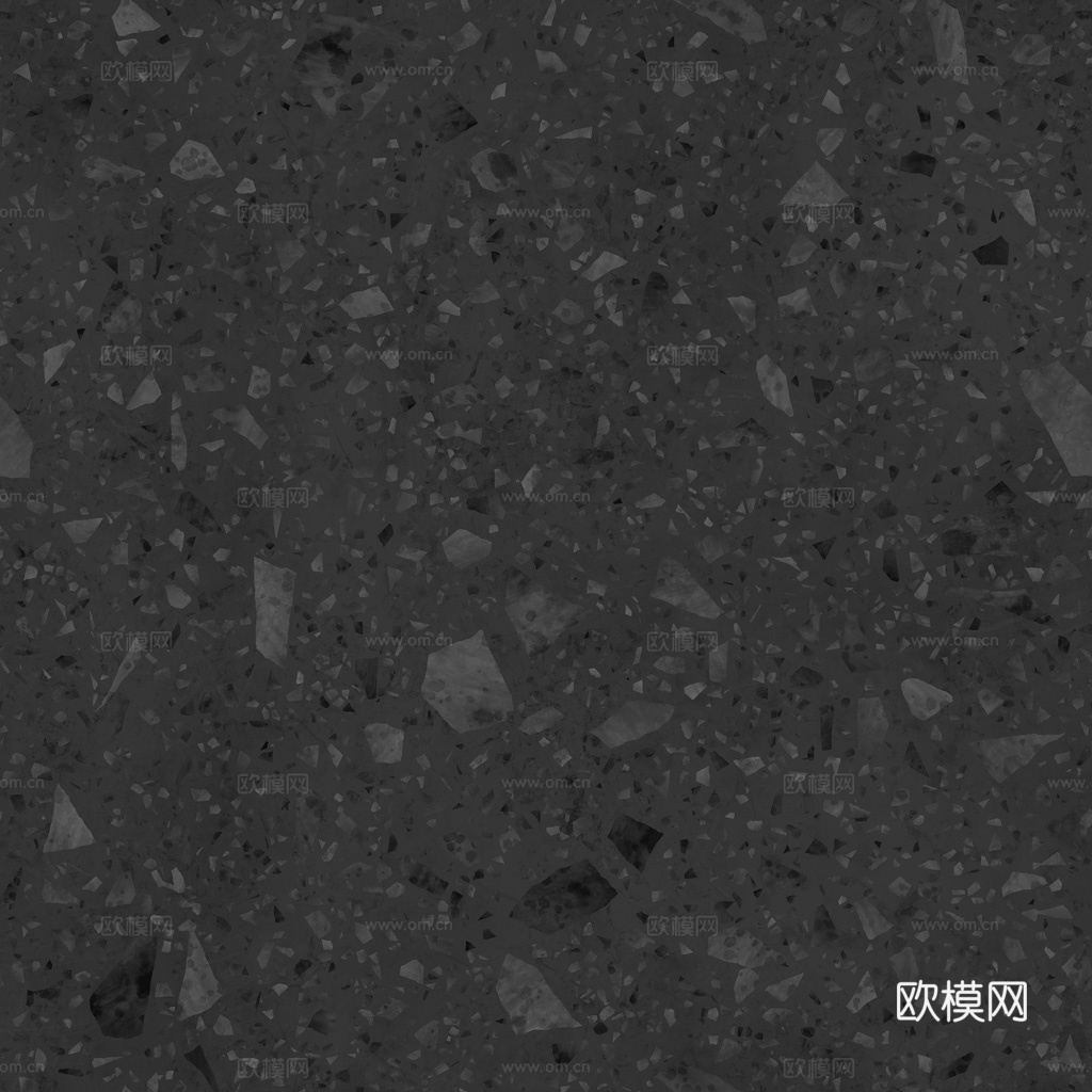 绿色拼色水磨石 PBR材质贴图 1k