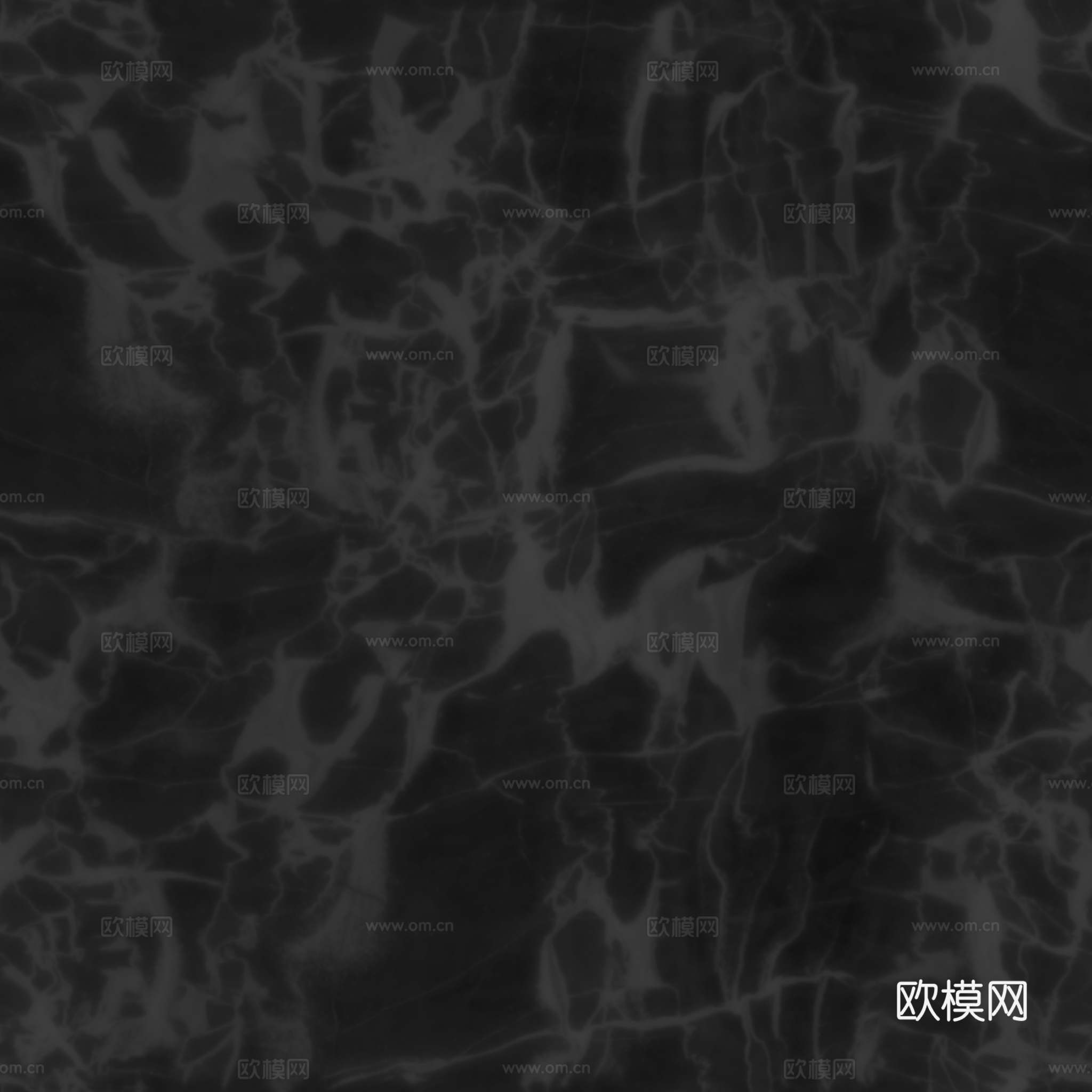 黑色大理石 PBR材质贴图 2k