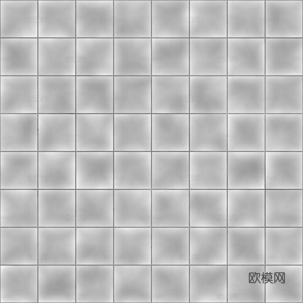 无缝青花瓷图案花砖地砖 PBR材质贴图 1k