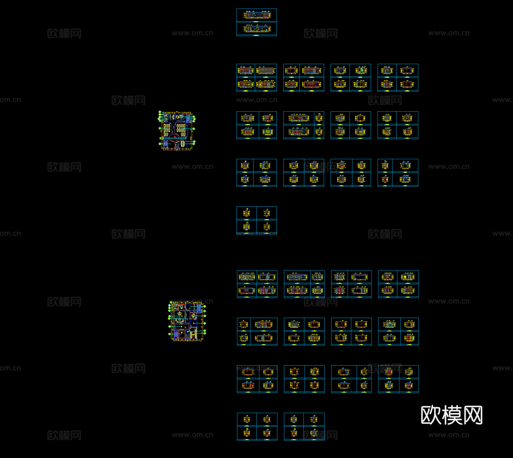 办公空间施工图cad施工图