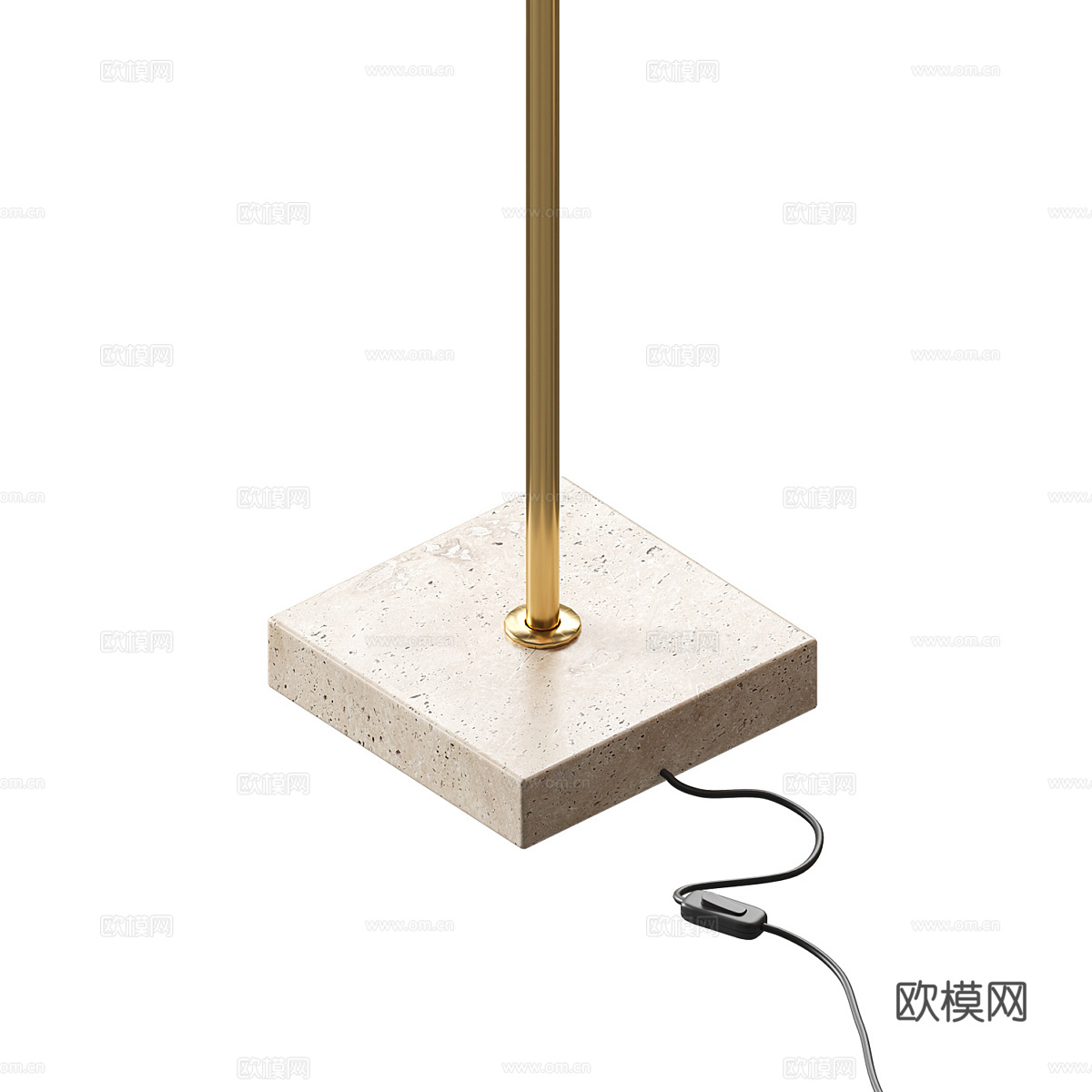 现代意式落地灯3d模型下载（渲染图3）