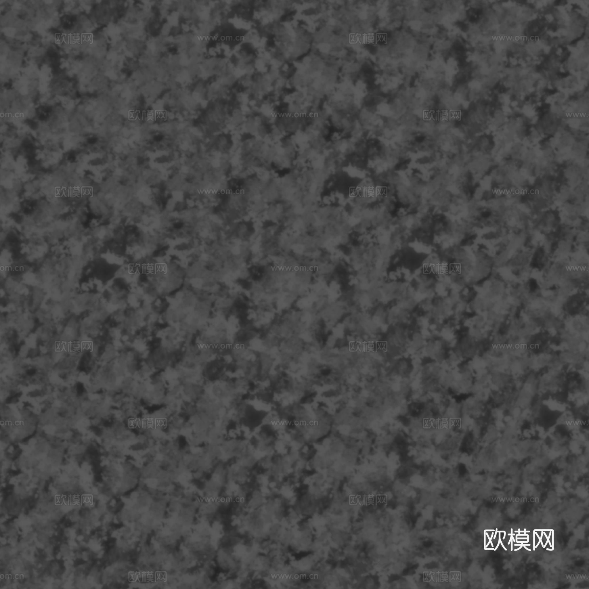 黑白色花岗岩石材 PBR材质贴图 2k