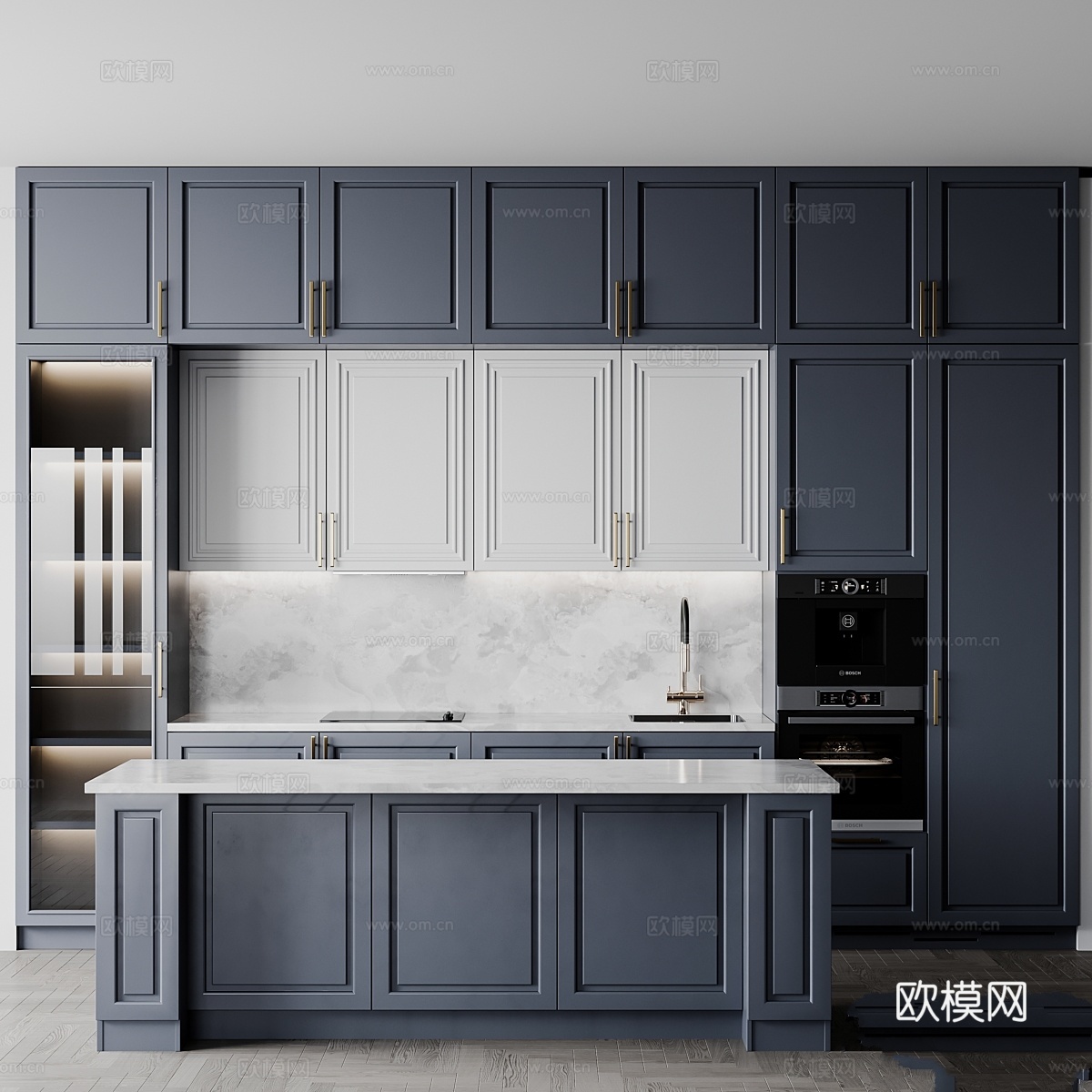 厨房新古典2623d模型下载