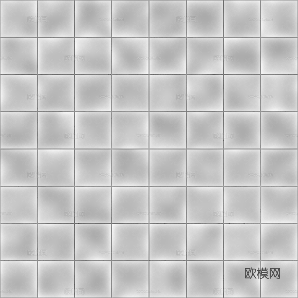 无缝青花瓷图案花砖地砖 PBR材质贴图 1k