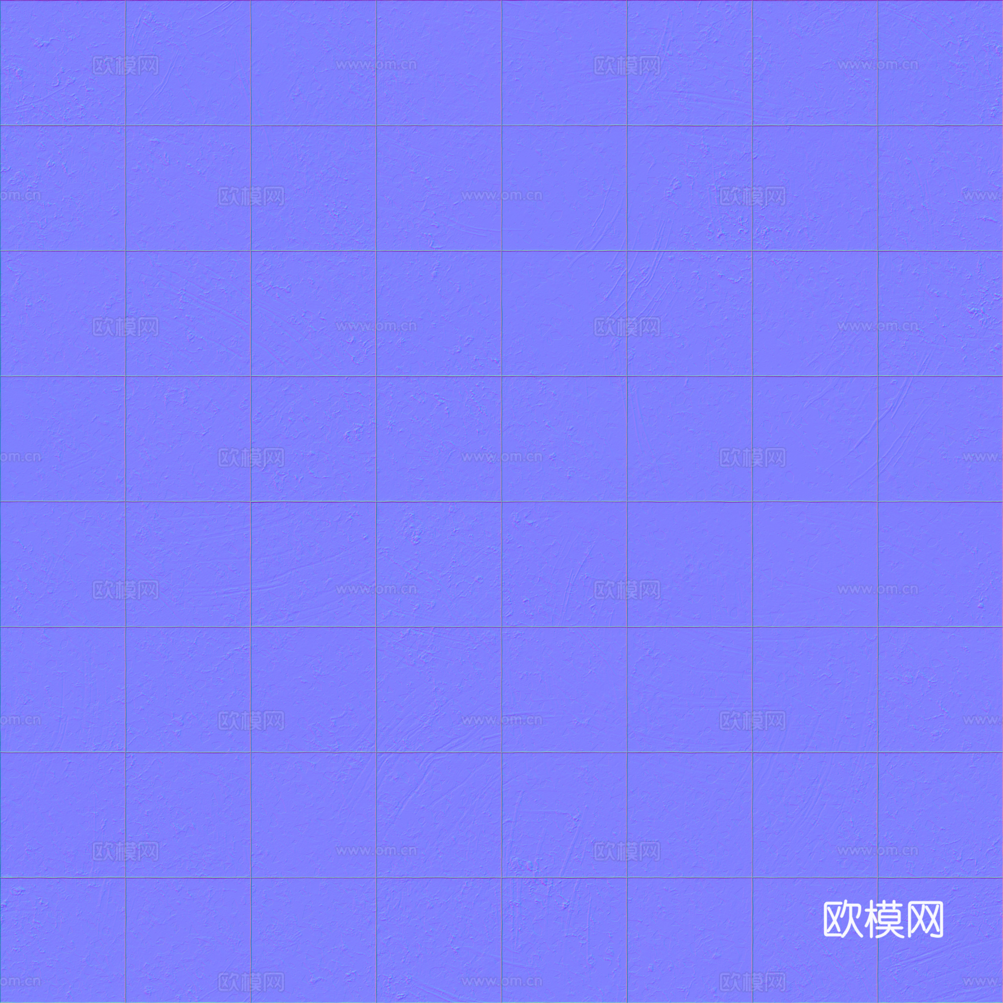 绿色水磨石瓷砖地砖 PBR材质贴图 2k