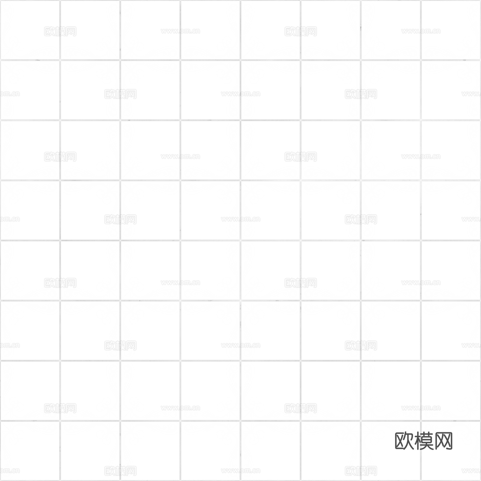 无缝青花瓷图案花砖地砖 PBR材质贴图 2k