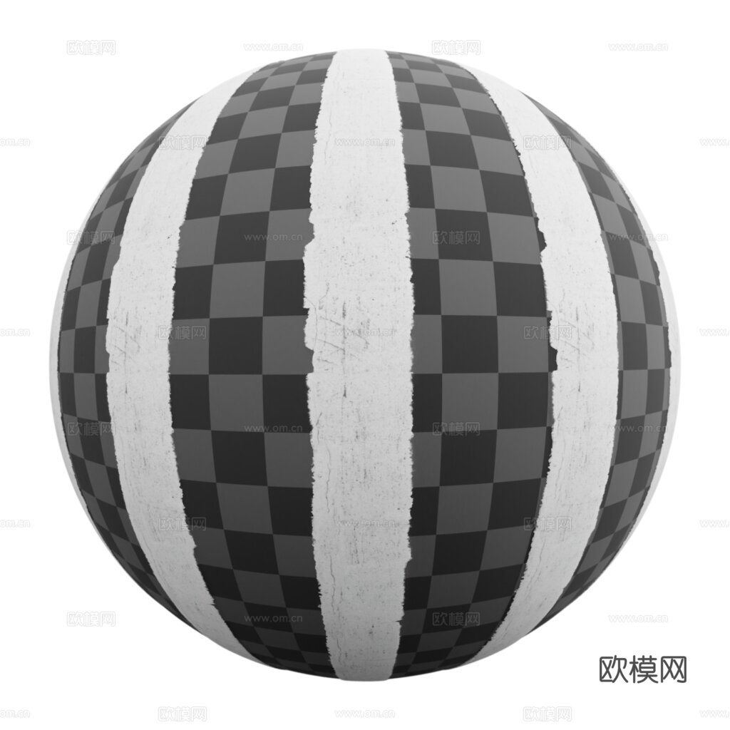 斑马线马路公路道路沥青路 PBR材质贴图 2k