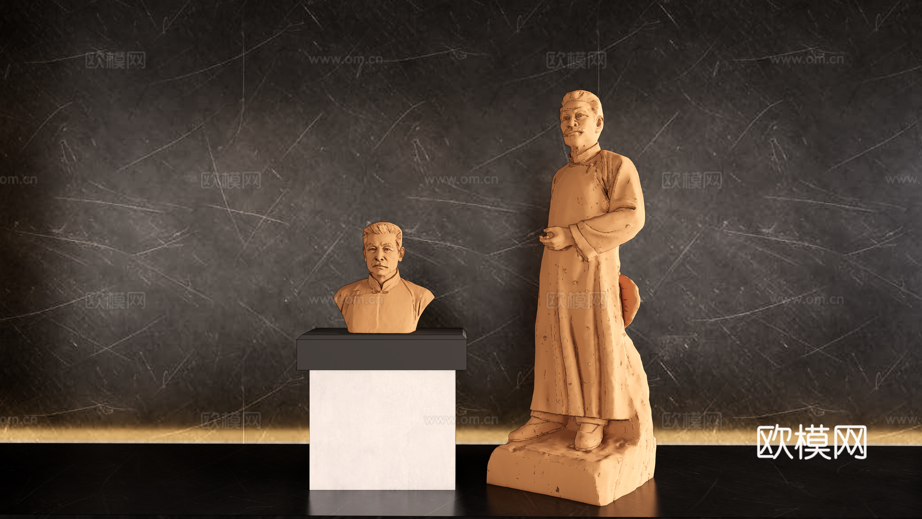 石像雕塑 中式古代雕塑 战争雕塑 欧式雕塑 埃及雕塑 石雕su模型