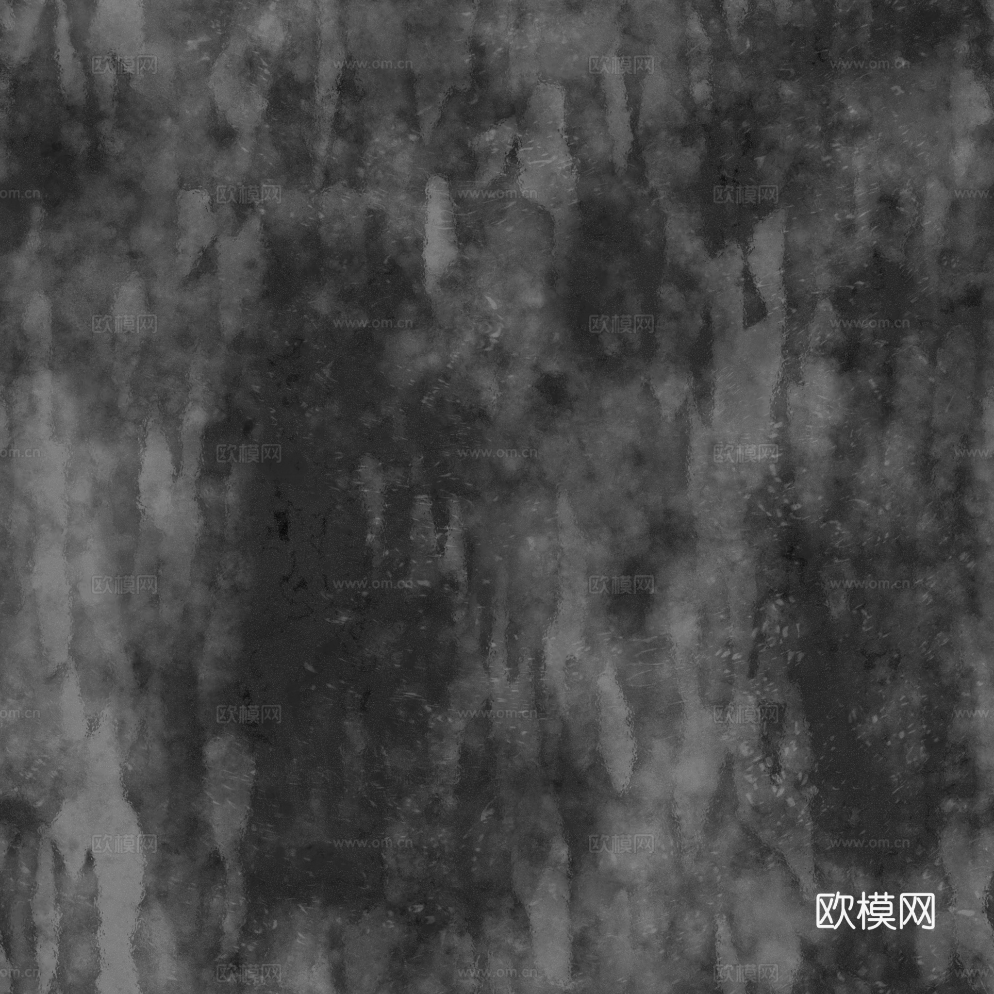 黑色水磨石瓷砖地砖 PBR材质贴图 2k