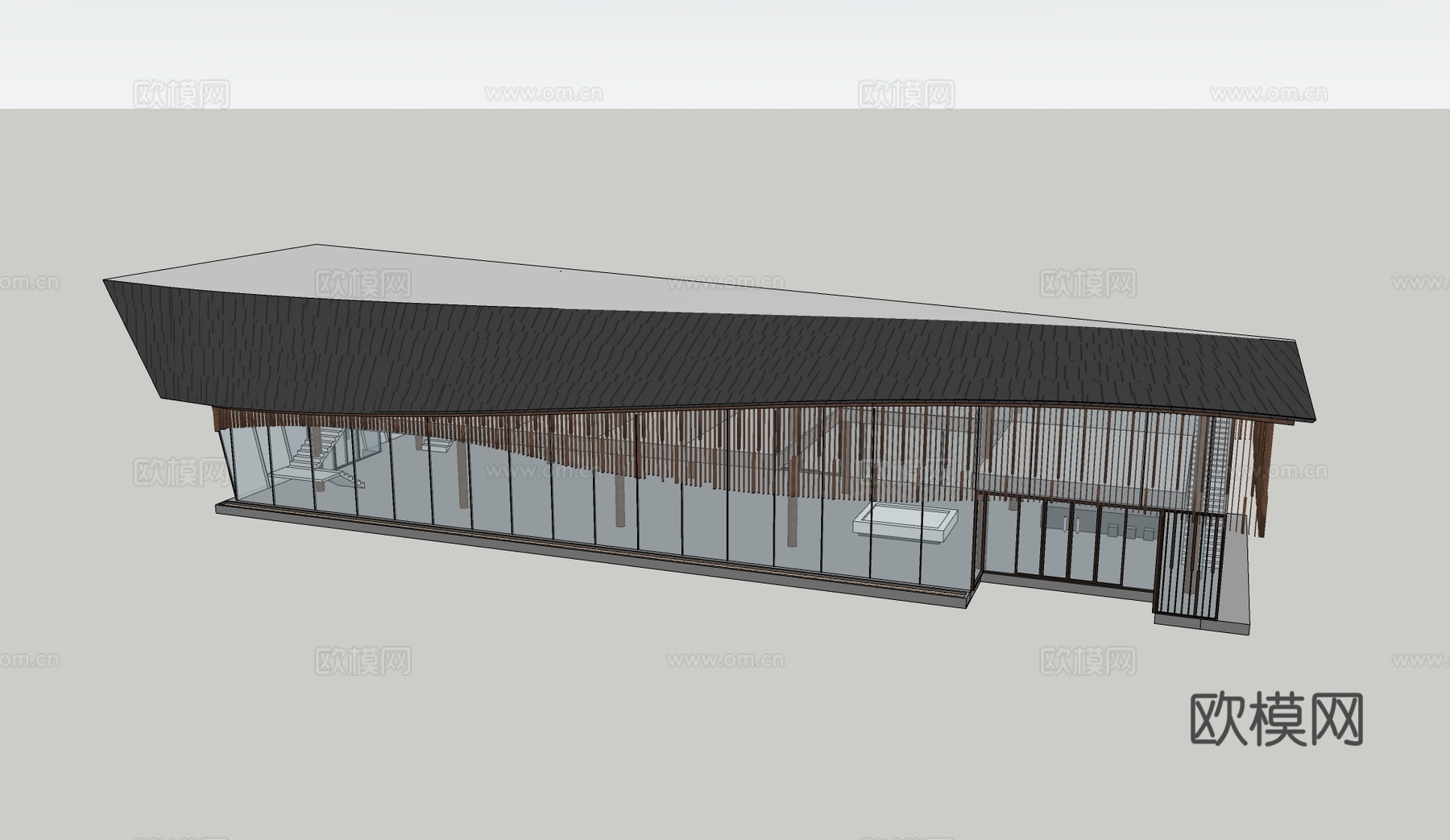 文化馆 科技馆 展厅su模型