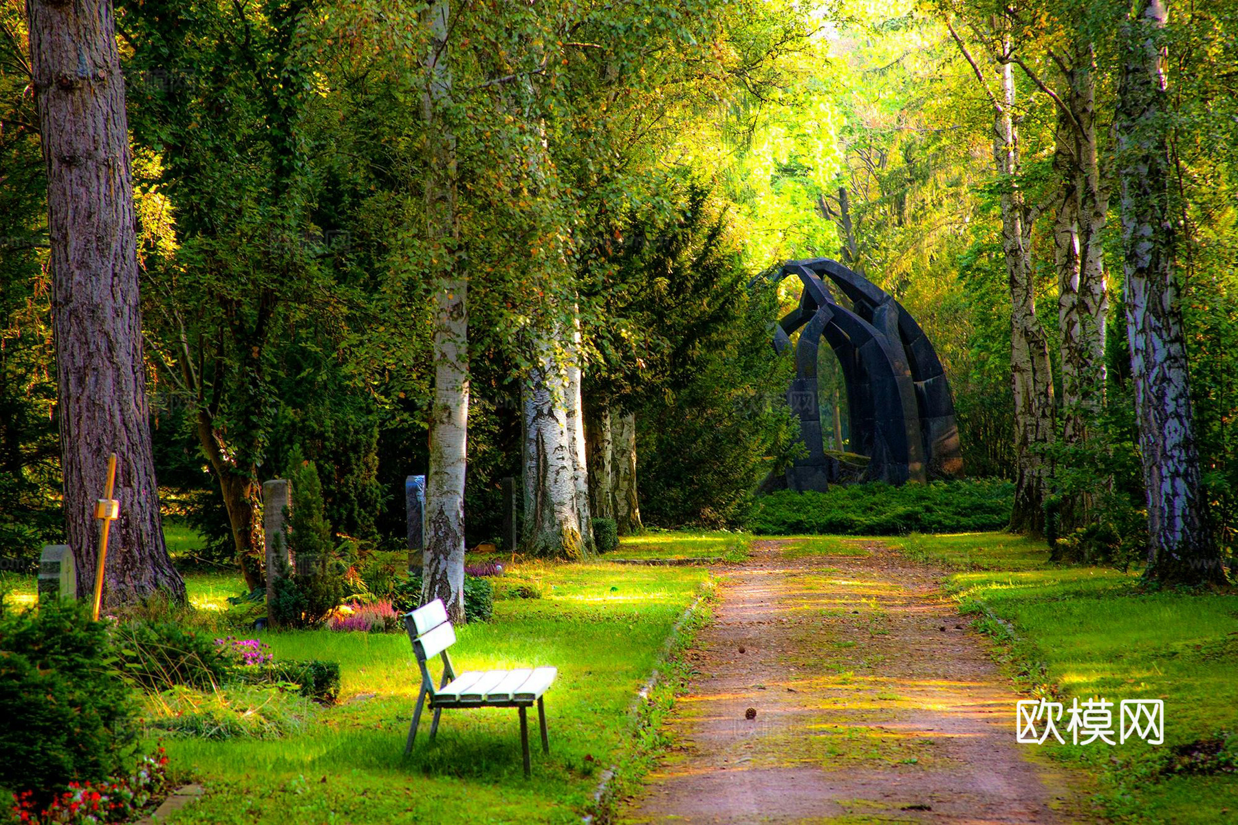 户外公园外景下载