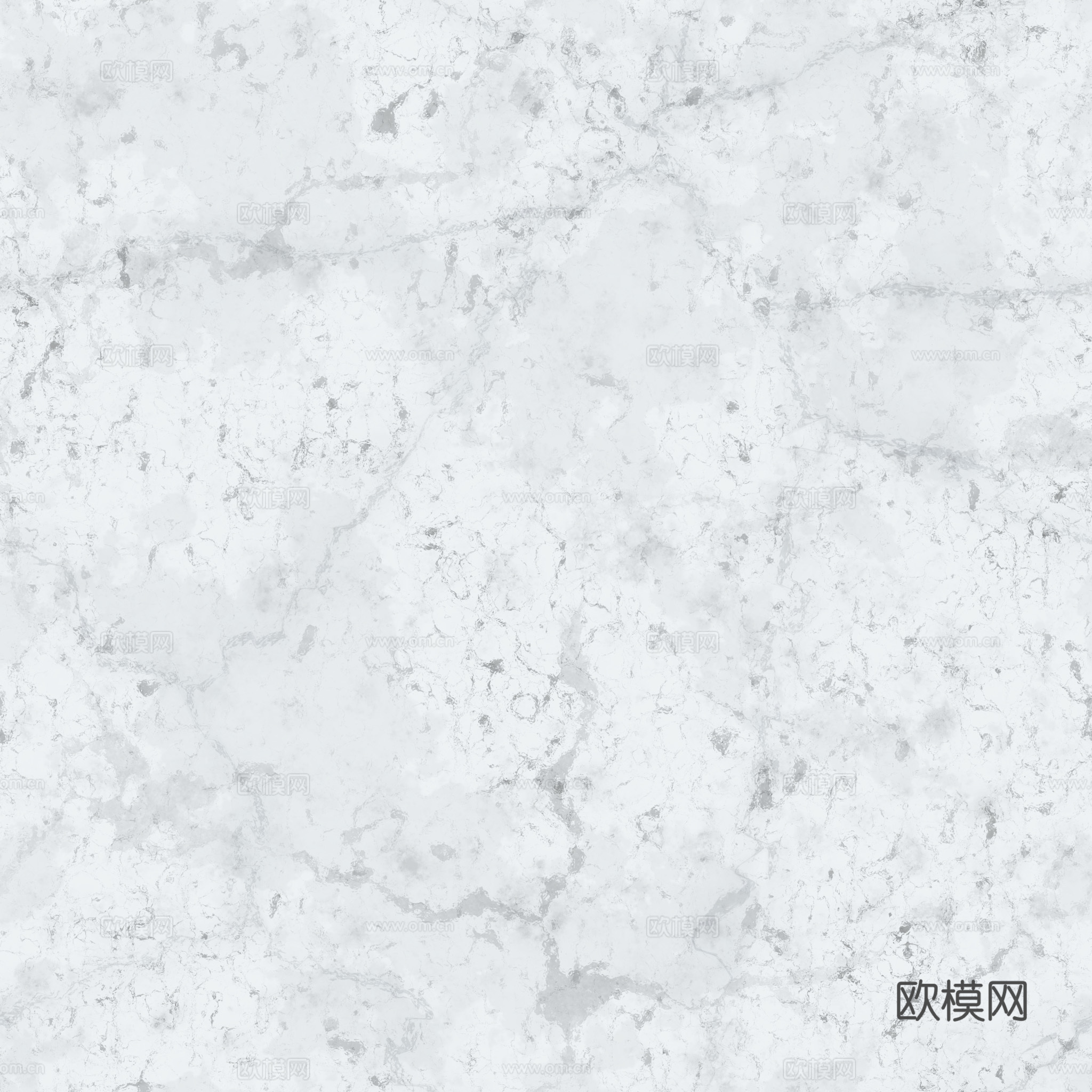 无缝白色大理石 PBR材质贴图 2k