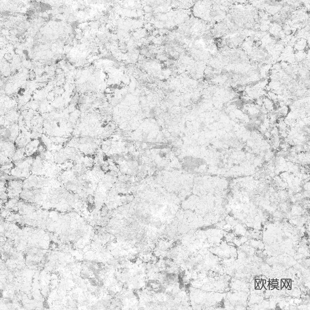 无缝浅灰色大理石 PBR材质贴图 1k