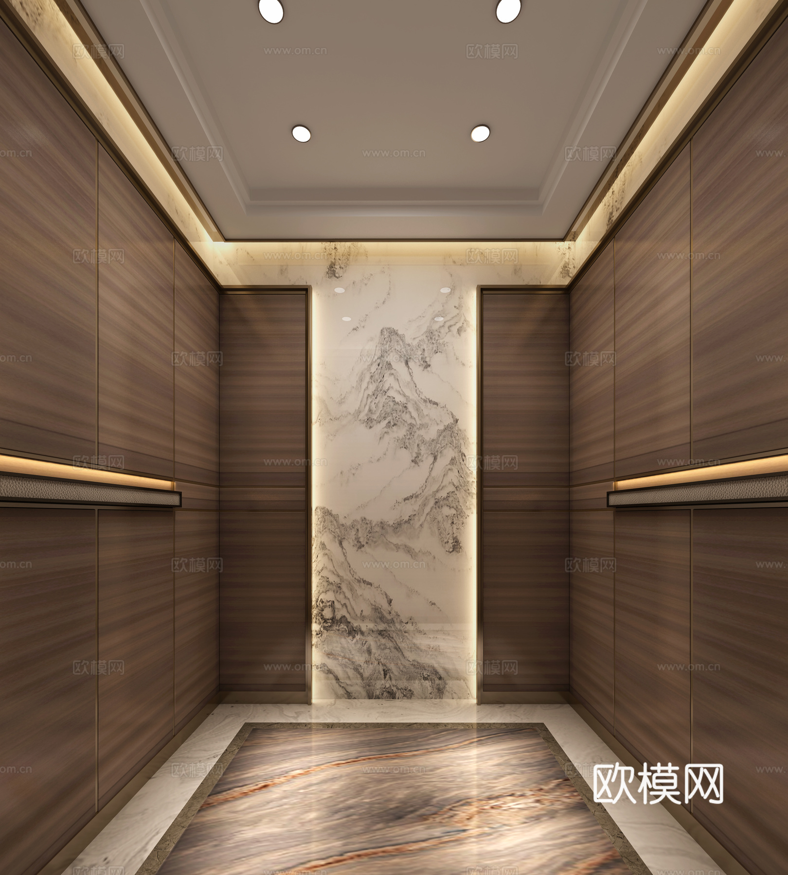 轿厢3d模型下载