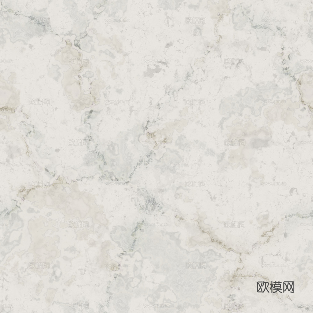 无缝米白色大理石 PBR材质贴图 1k