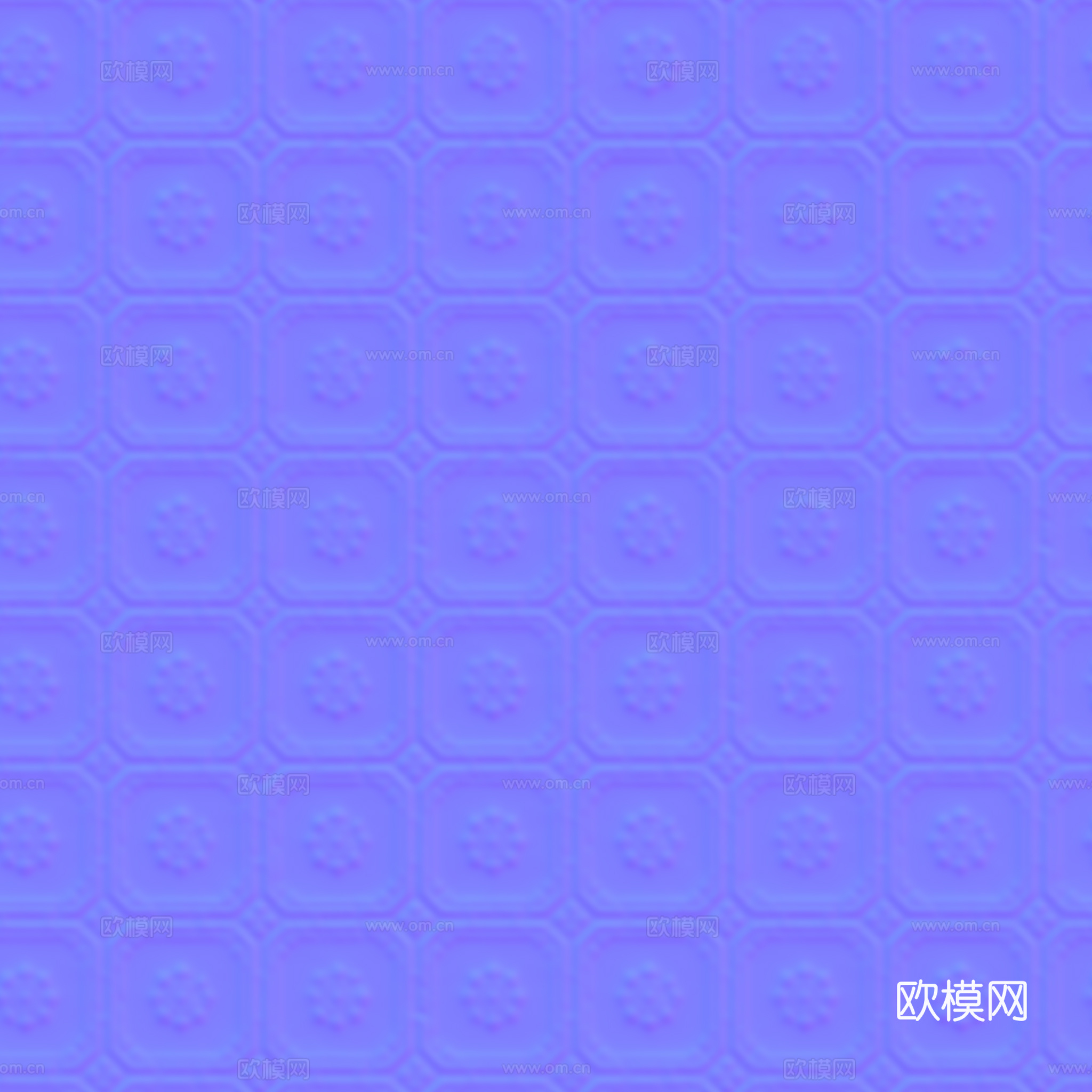 欧式 法式 无缝拼色拼花图案花砖地砖 PBR材质贴图 2k