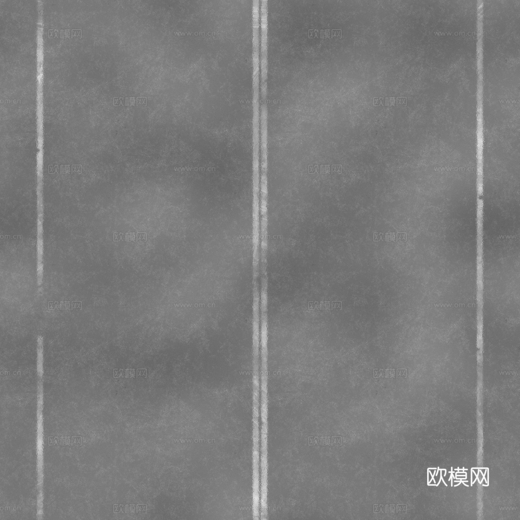 双向两车道双实线公路道路沥青路 PBR材质贴图 1k