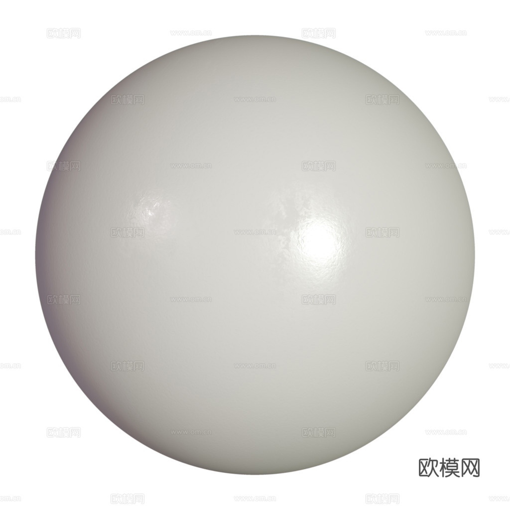 白色釉面陶瓷 PBR材质贴图 1k