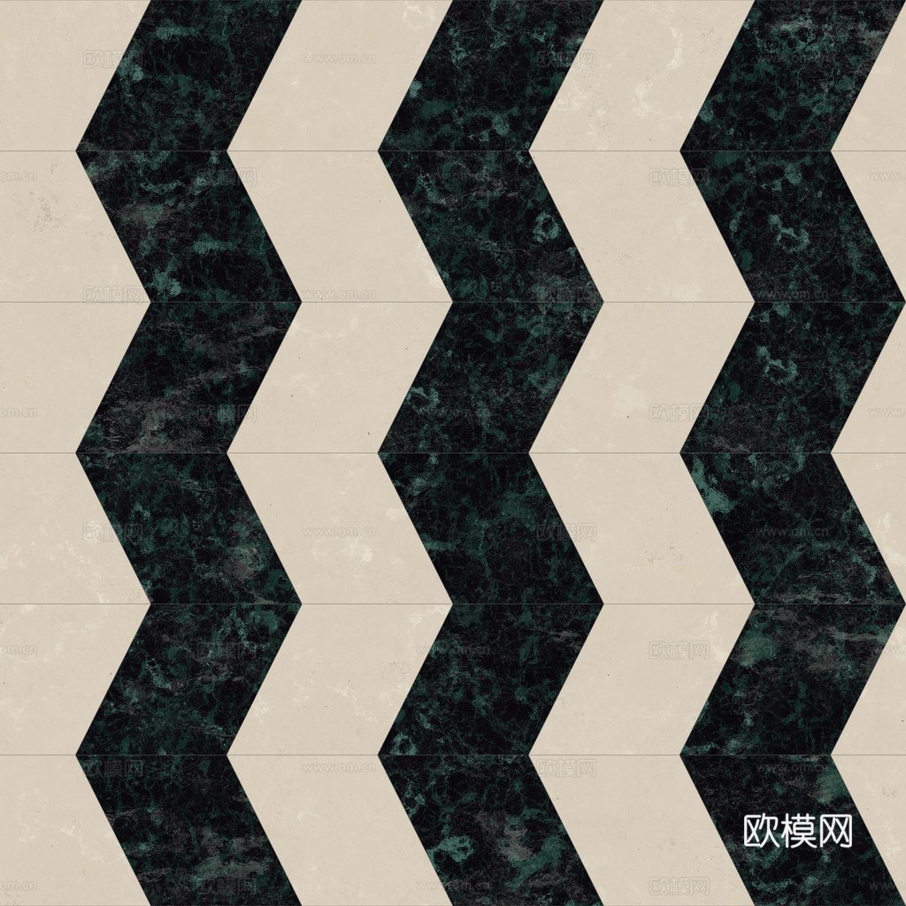 欧式 简欧 法式 无缝拼色拼花瓷砖地砖 PBR材质贴图 1k