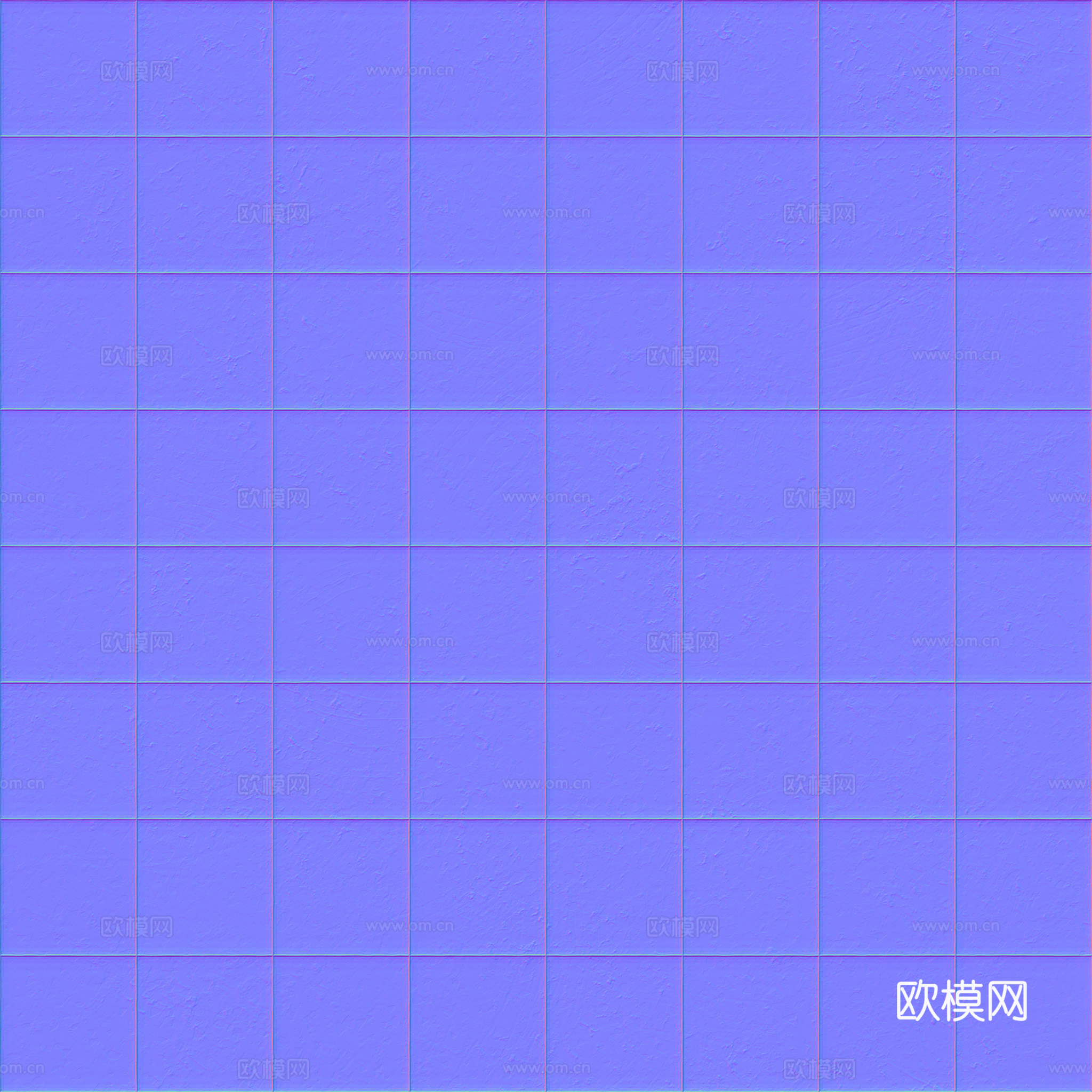白色水磨石瓷砖地砖 PBR材质贴图 2k