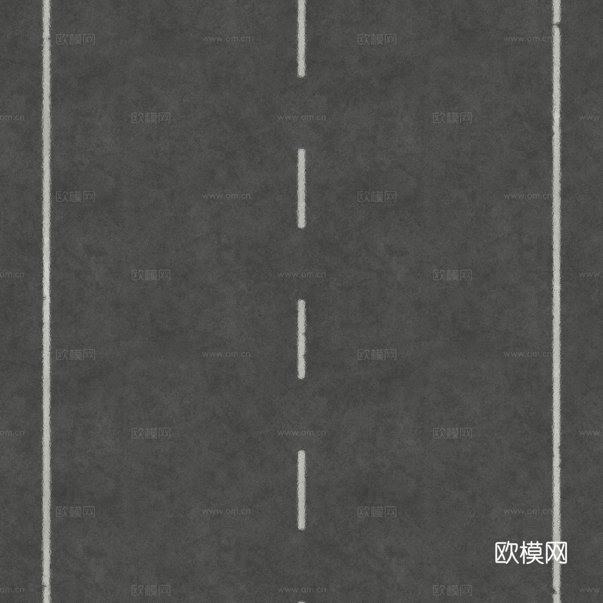 双向两车道公路道路沥青路 PBR材质贴图 2k