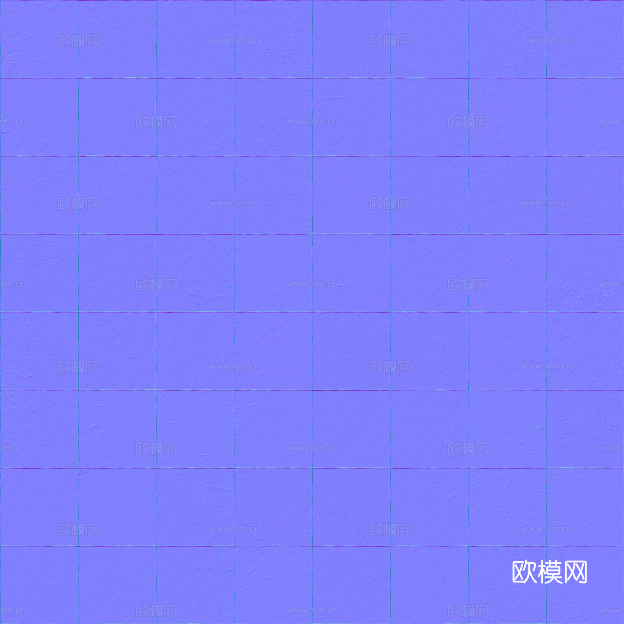 白色水磨石瓷砖地砖 PBR材质贴图 2k