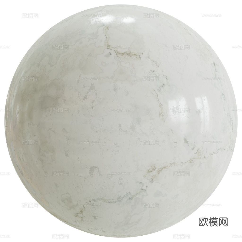 无缝米白色大理石 PBR材质贴图 2k
