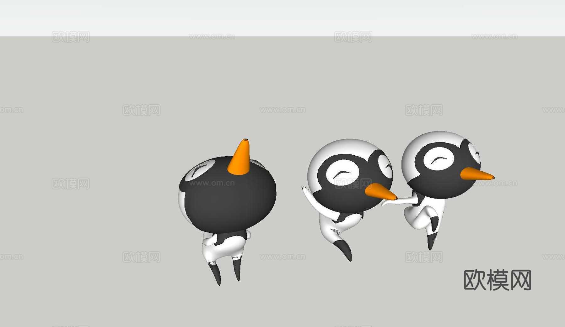 现代商业雕塑 动物雕塑 商业街小品 卡通雕塑su模型