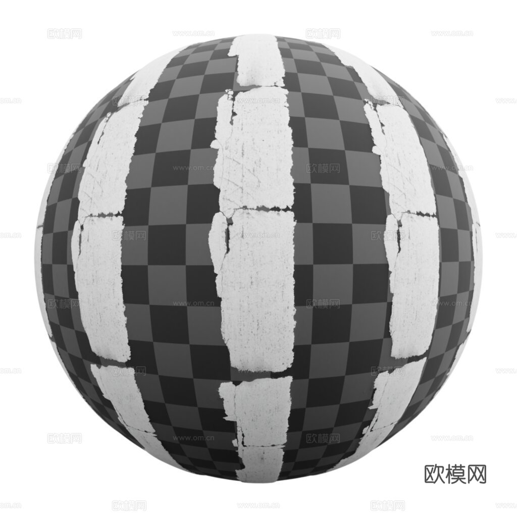 斑马线马路公路道路沥青路 PBR材质贴图 2k