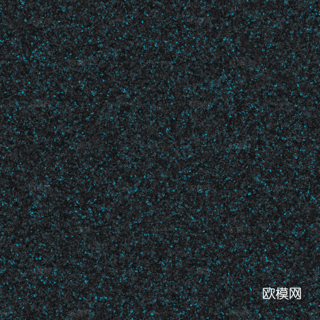 黑色橡胶地面 PBR材质贴图 1k