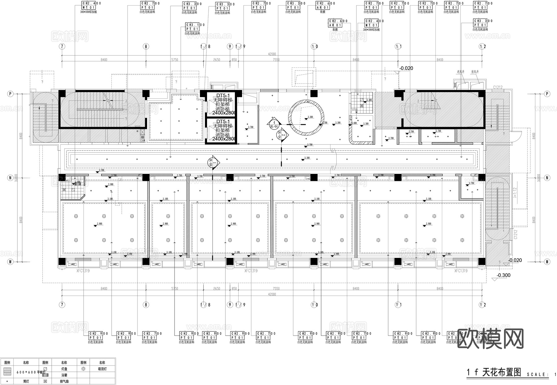 养老院施工图cad施工图