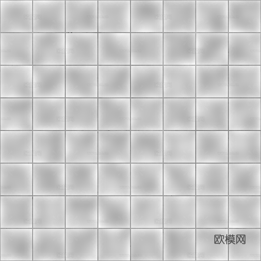 无缝青花瓷图案花砖地砖 PBR材质贴图 1k