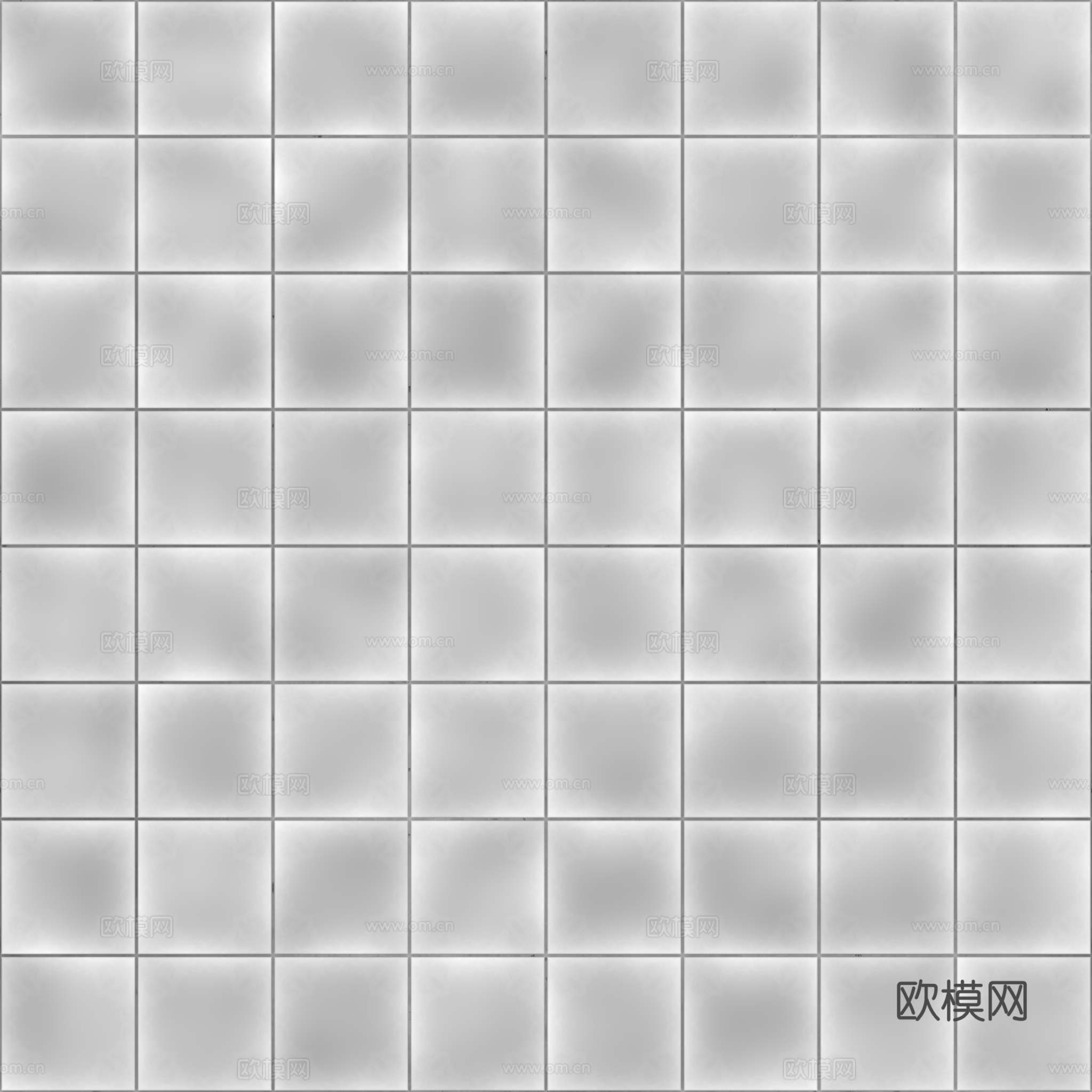 无缝青花瓷图案花砖地砖 PBR材质贴图 2k