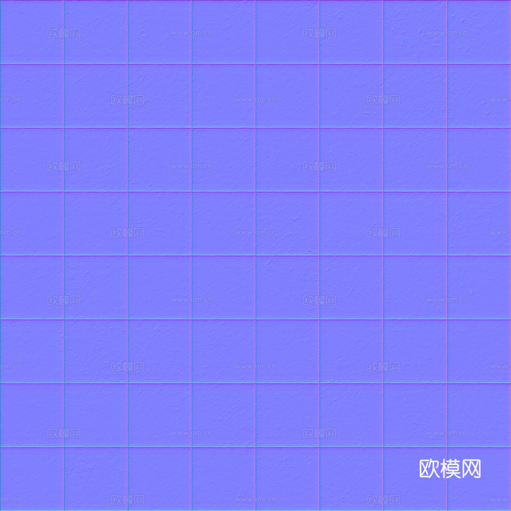 白色水磨石瓷砖地砖 PBR材质贴图 1k