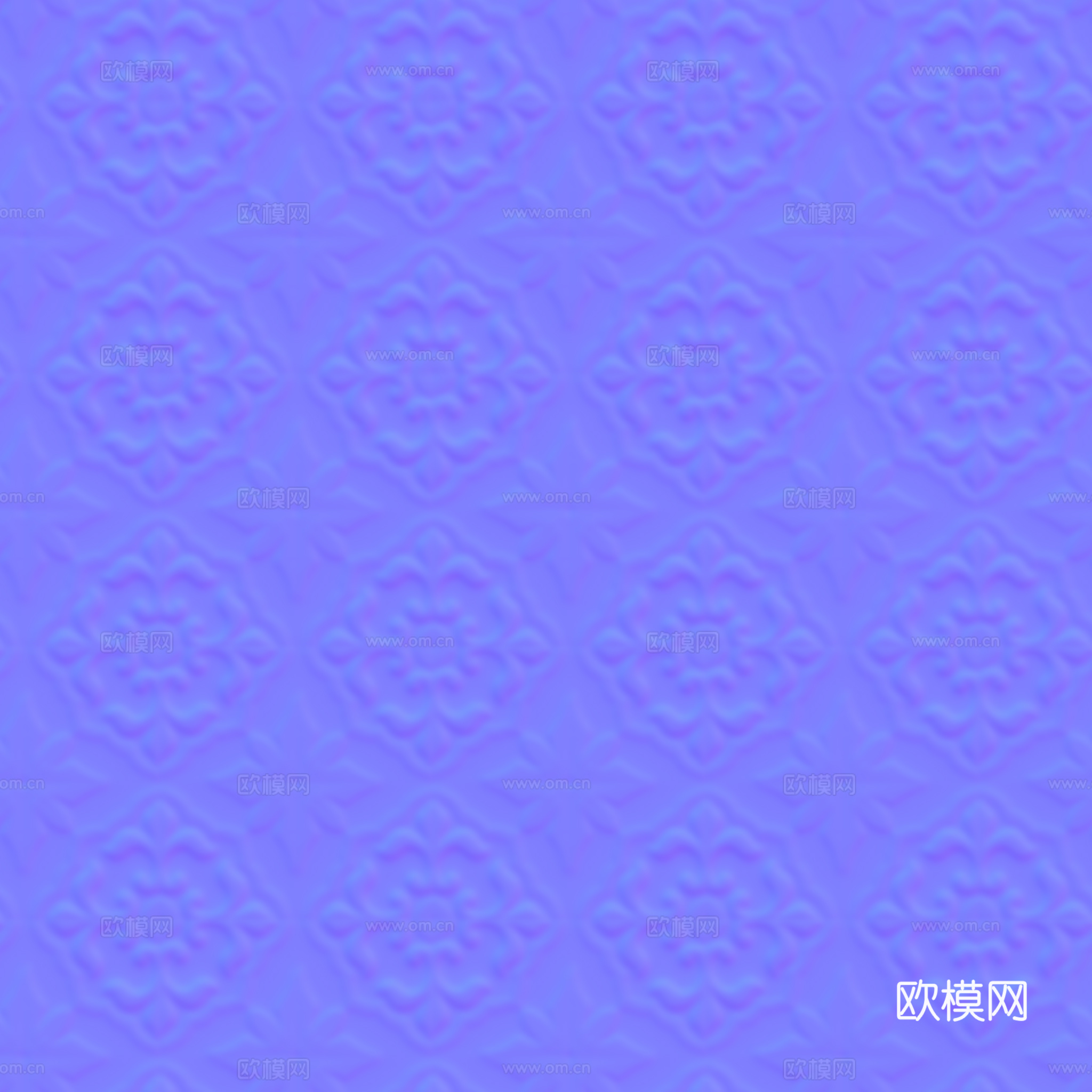无缝拼色图案花砖地砖 PBR材质贴图 2k