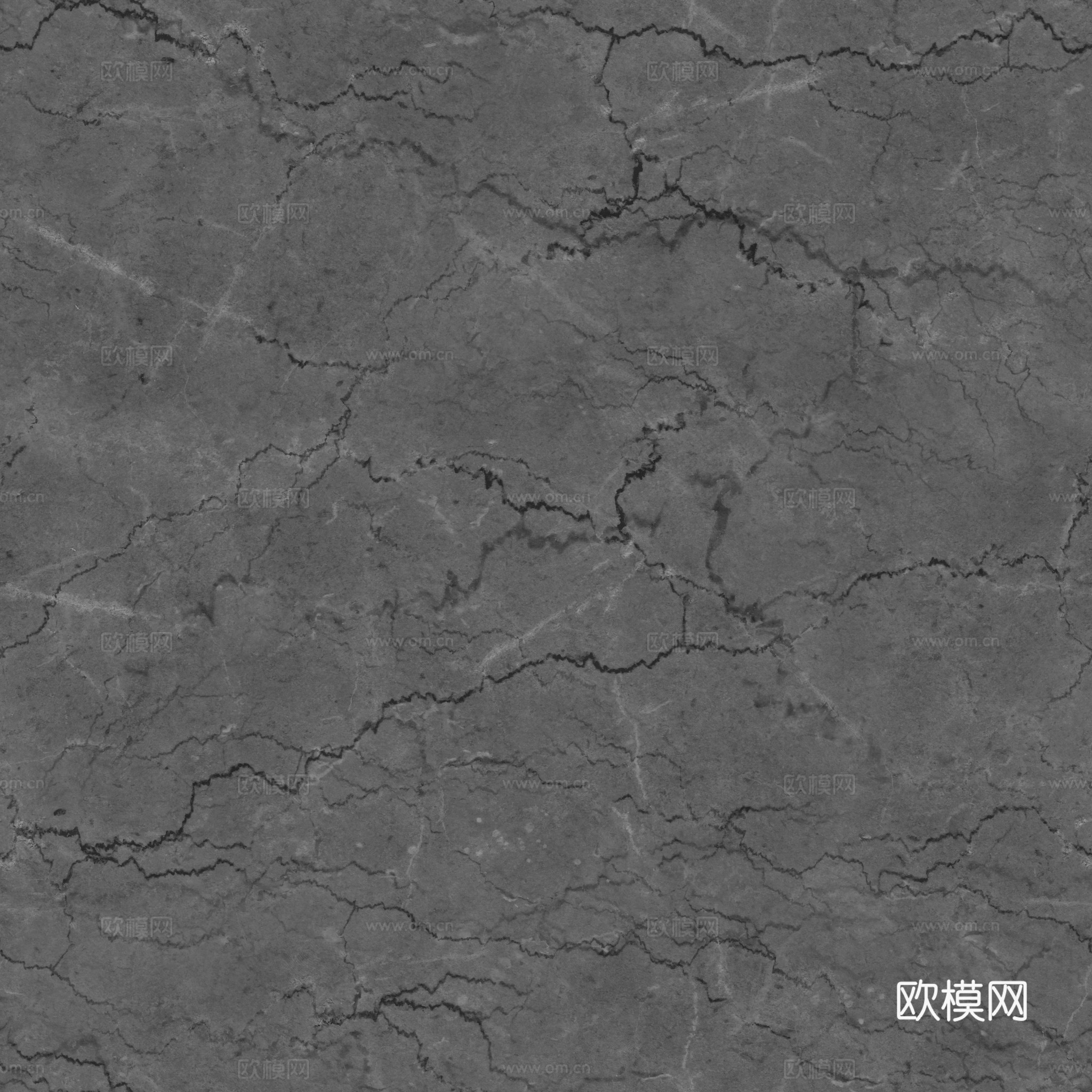 无缝浅灰大理石 PBR材质贴图 2k