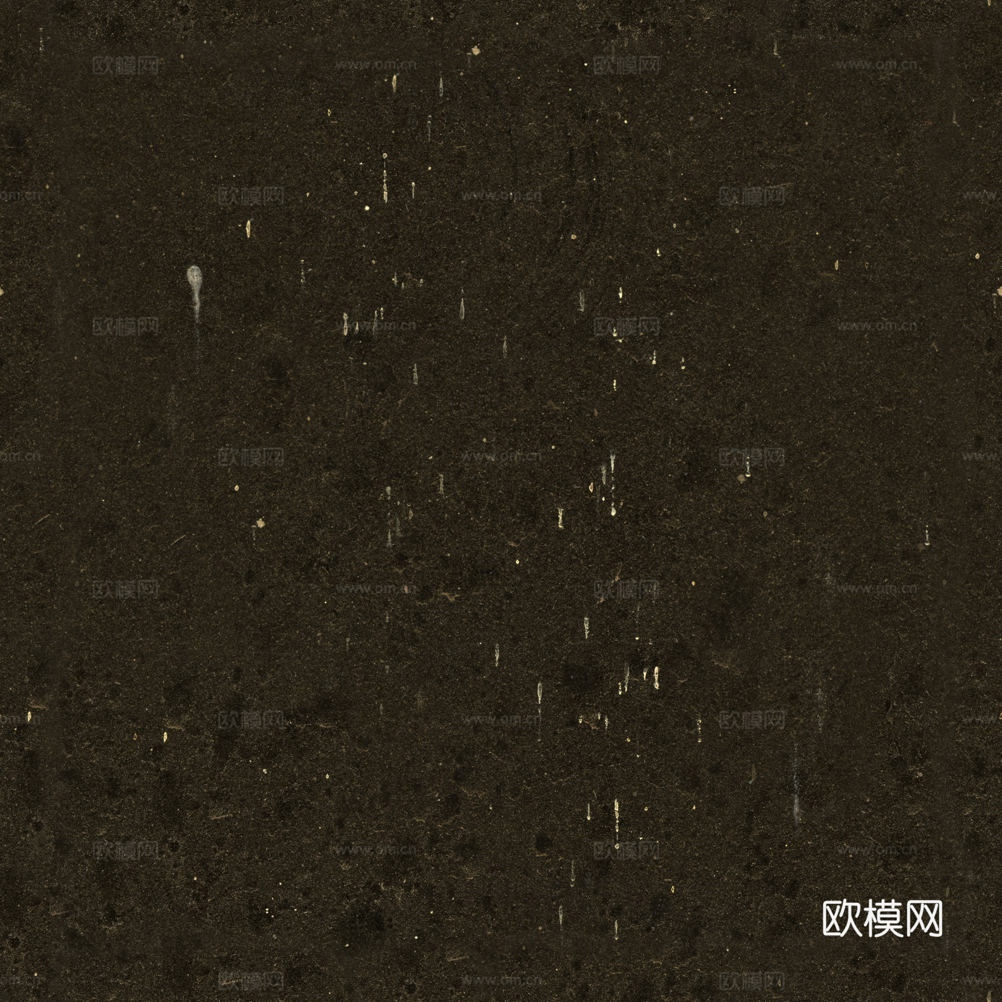无缝黑色大理石 PBR材质贴图 2k