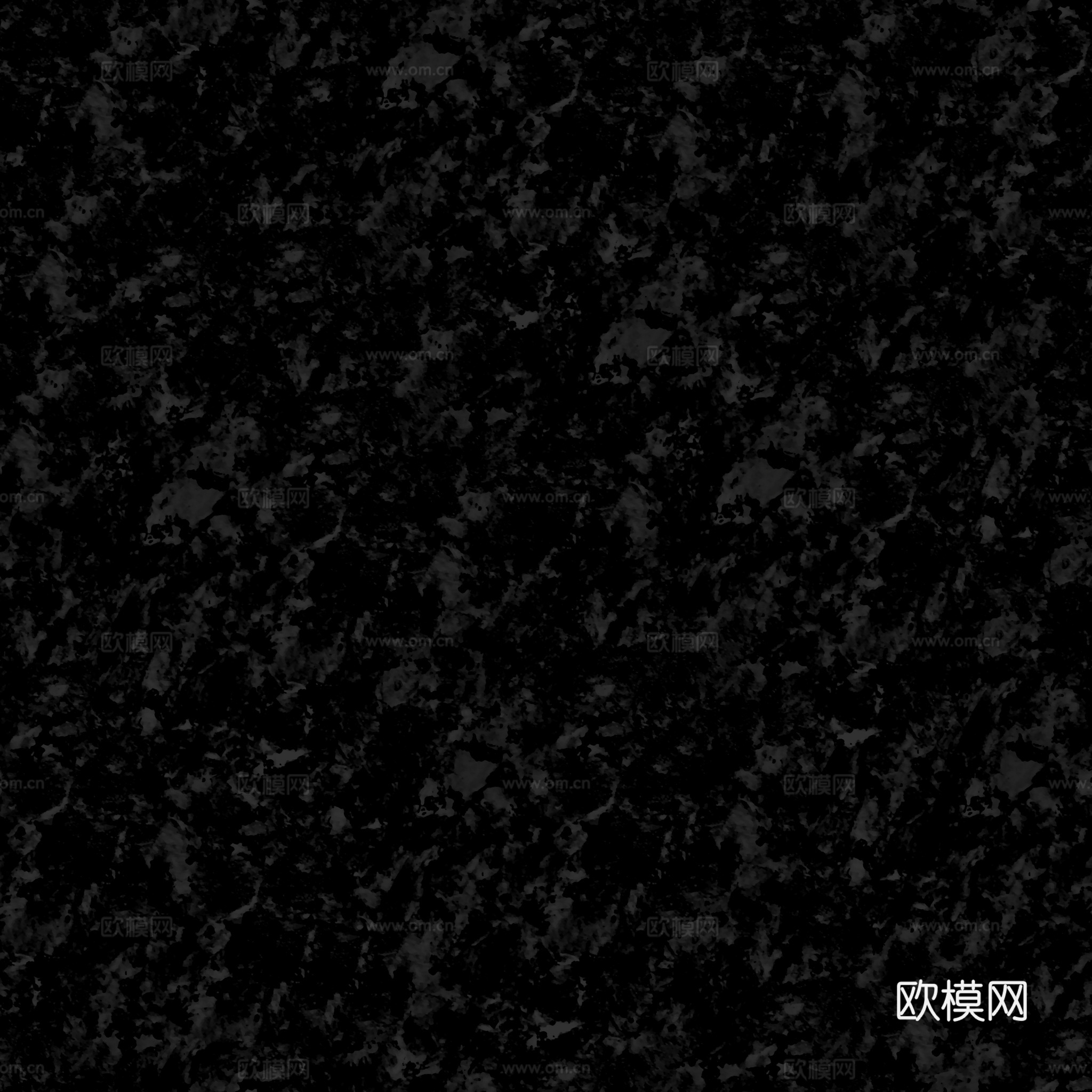 黑白色花岗岩石材 PBR材质贴图 2k