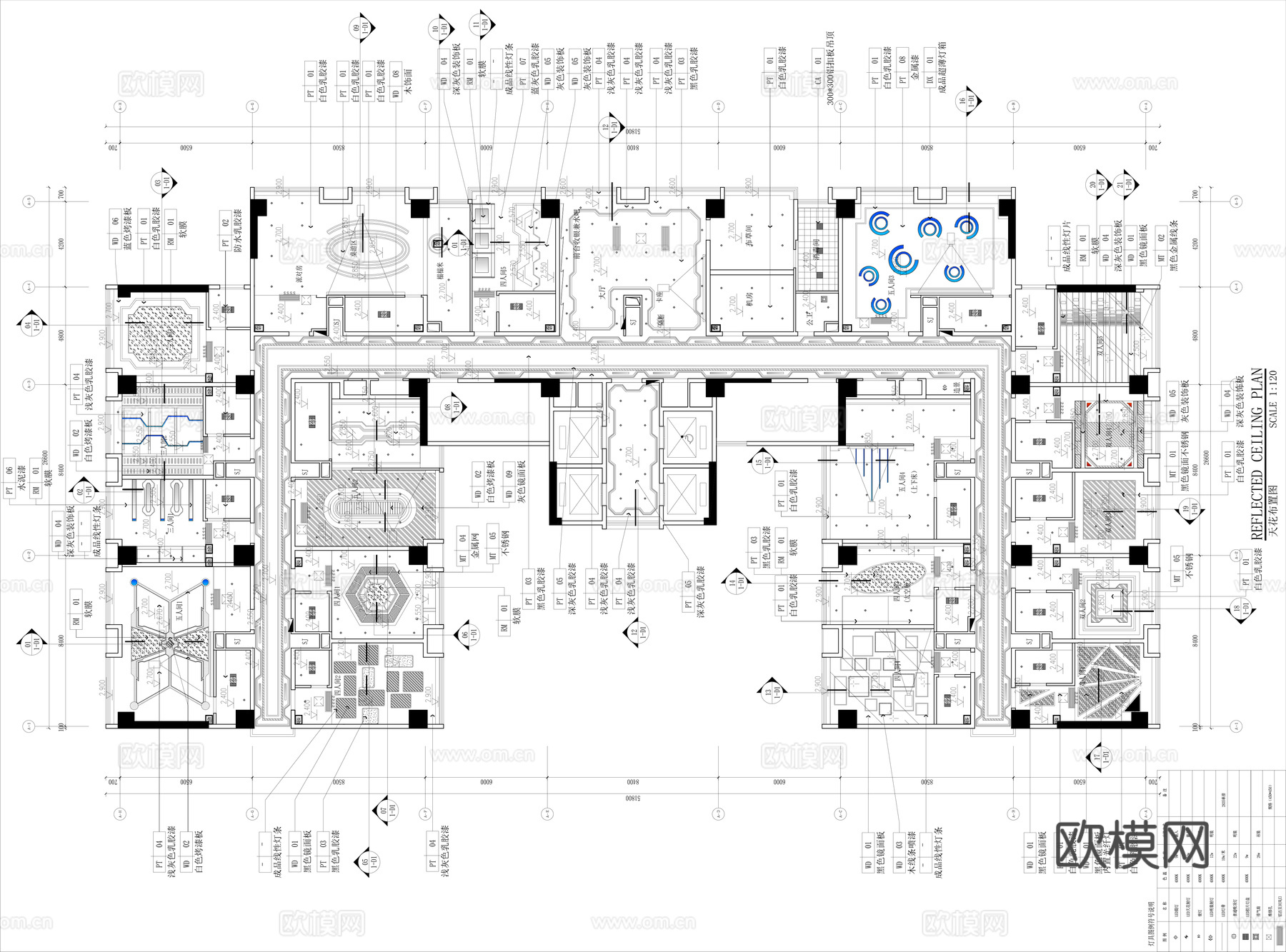 电竞酒店施工图cad施工图