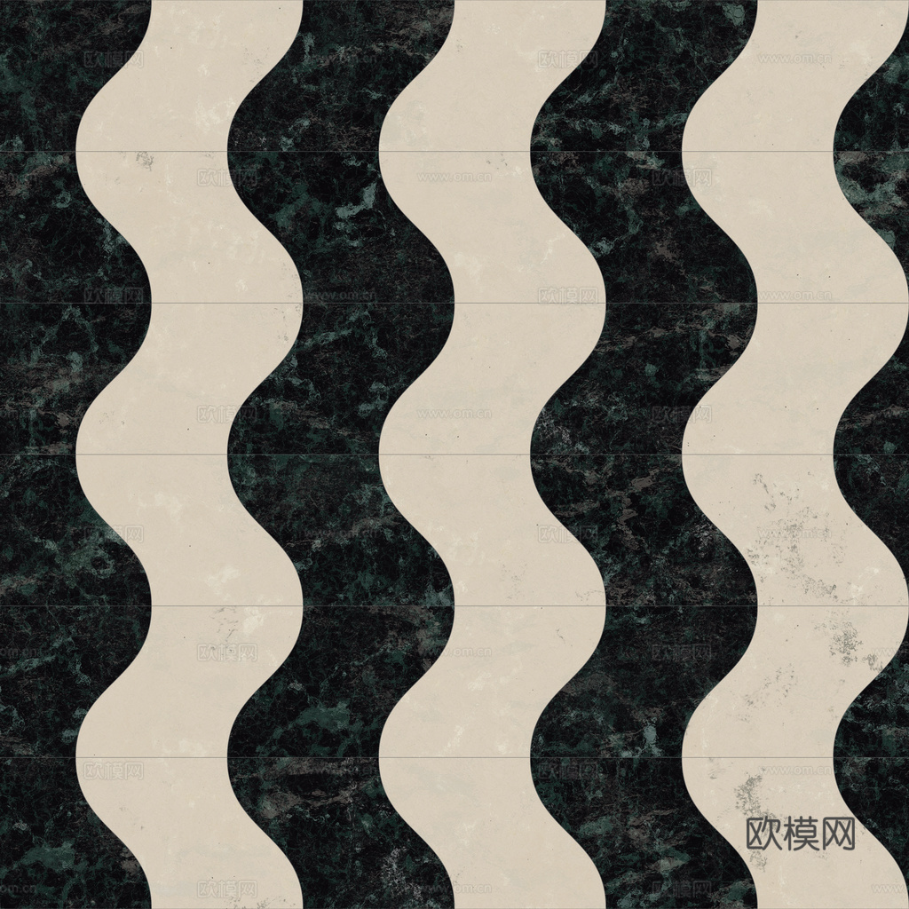 欧式 简欧 法式 无缝拼色拼花瓷砖地砖 PBR材质贴图 1k