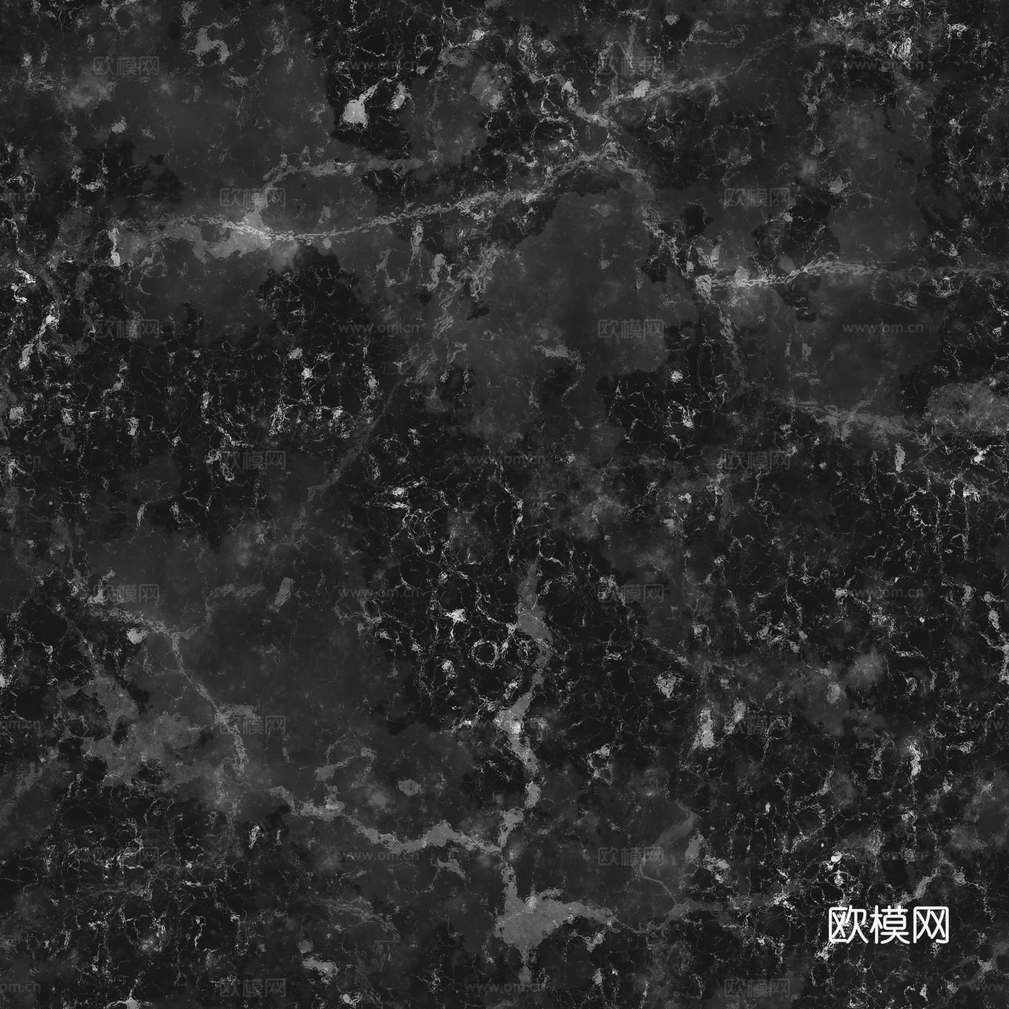 无缝天青色大理石 PBR材质贴图 2k