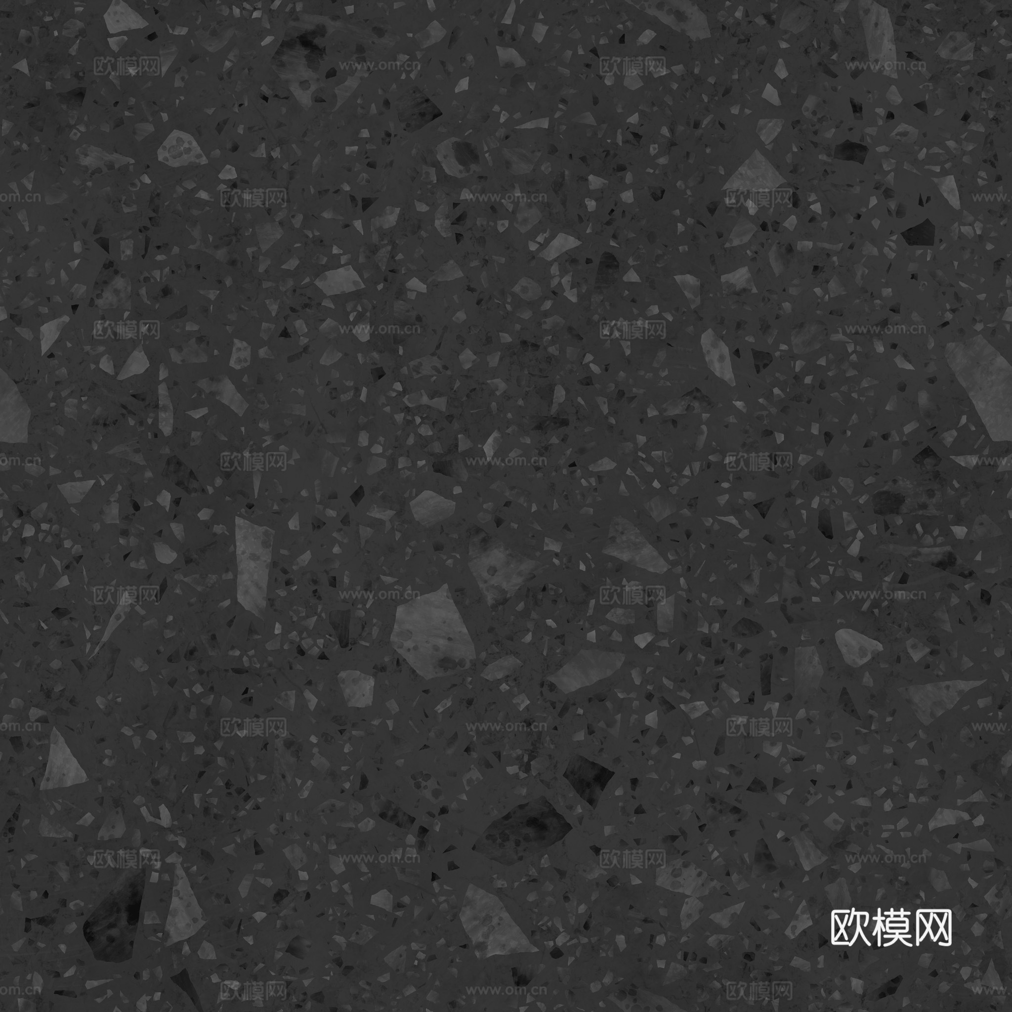 绿色拼色水磨石 PBR材质贴图 2k