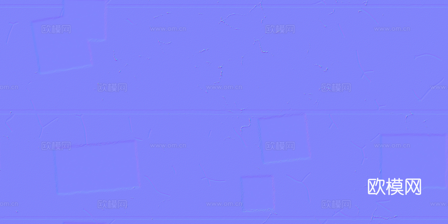 裂痕补丁实线双车道马路公路道路沥青路 PBR材质贴图 2k