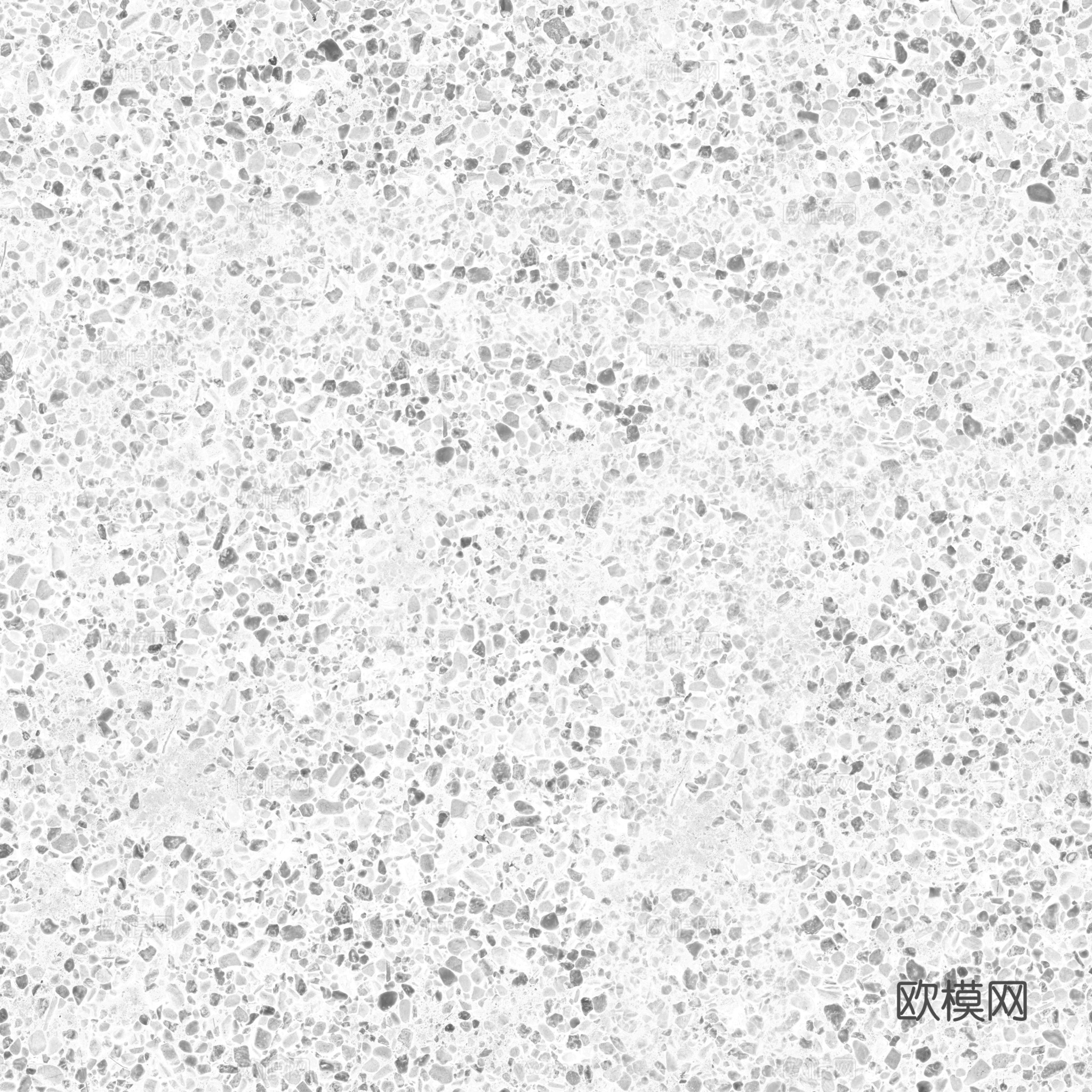 鹅卵石地面砾石地面碎石地面铺路石沙石地 PBR材质贴图 4k
