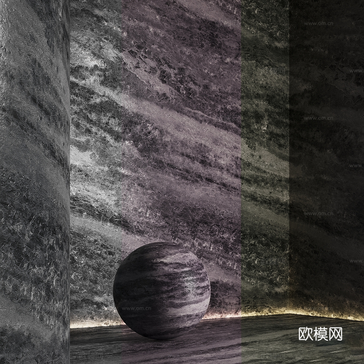 现代意式瓷砖 大理石材质3d模型下载（渲染图5）