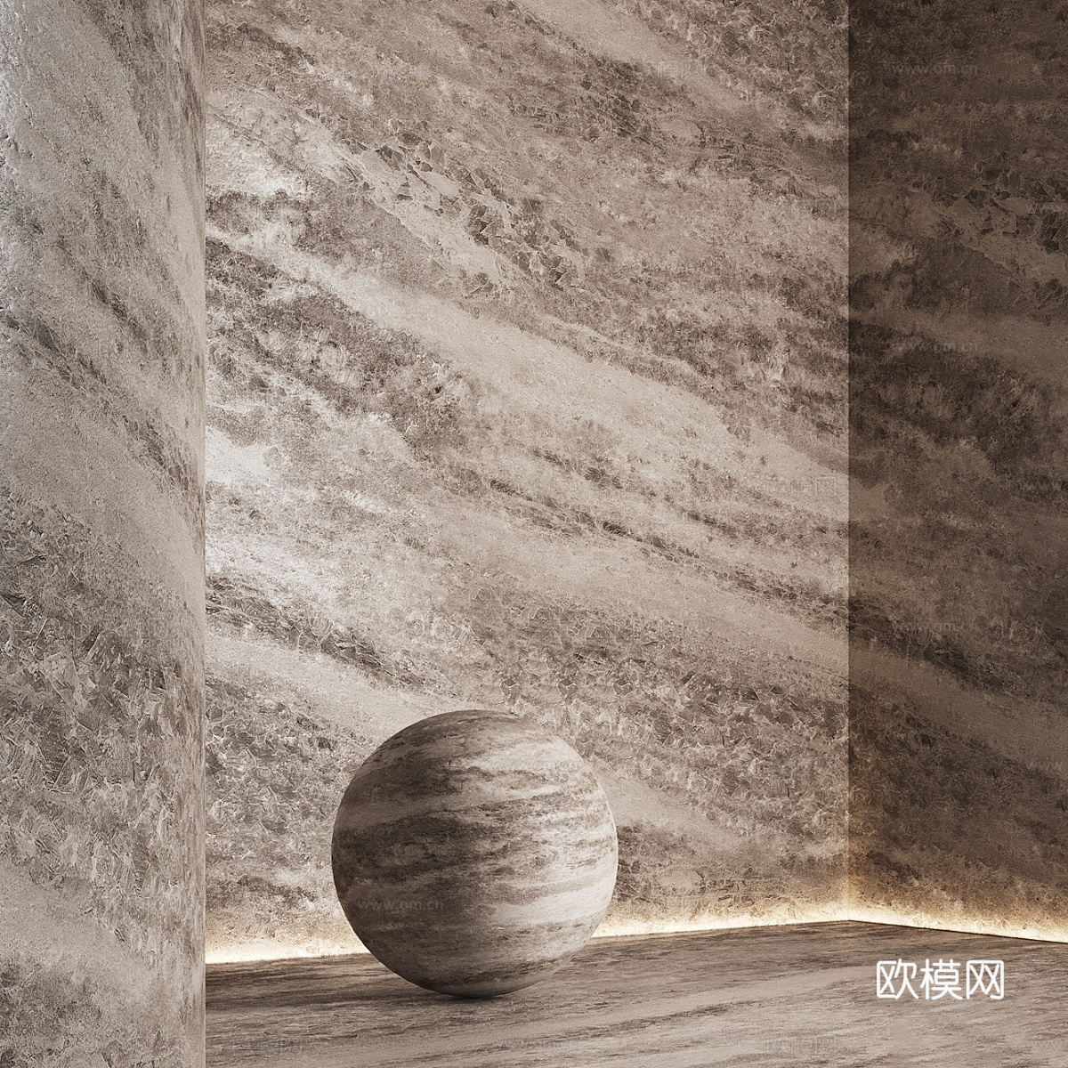 现代意式瓷砖 大理石材质3d模型下载（渲染图2）