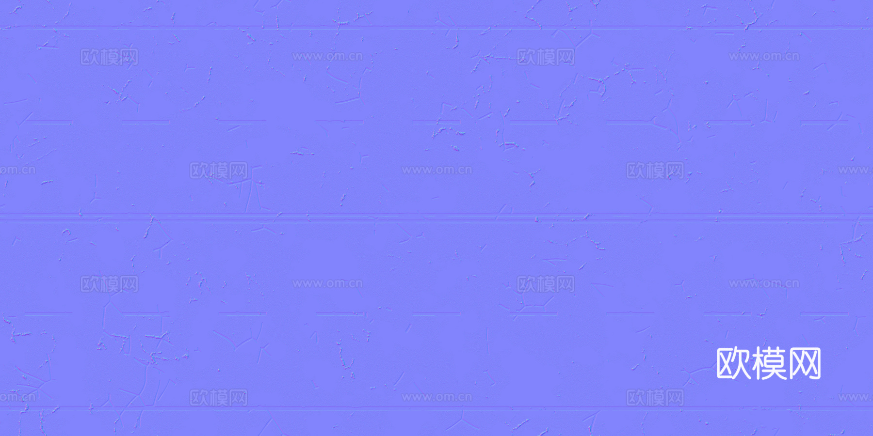 裂痕双向四车道马路公路道路沥青路 PBR材质贴图 2k